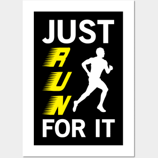 Just Run For It - Marathon Posters and Art